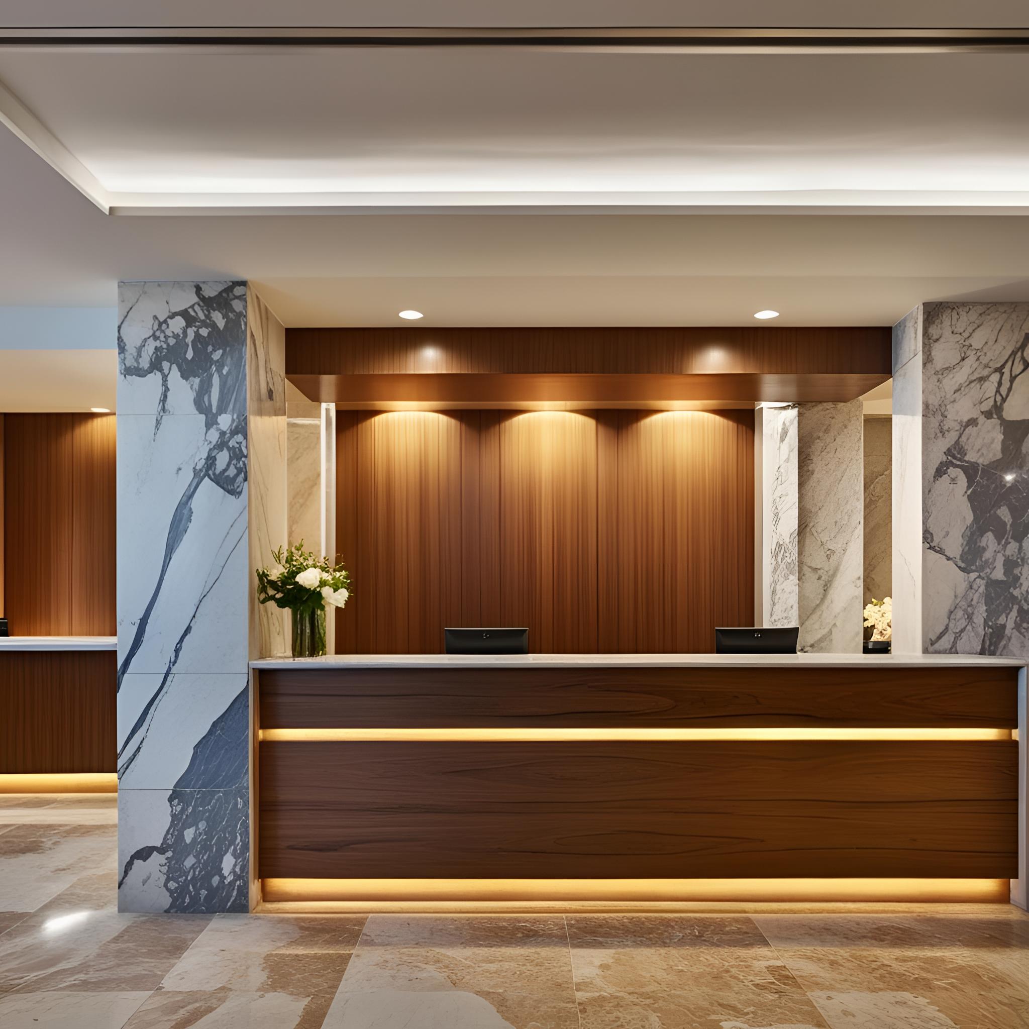 Hotel lobby wrapping